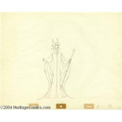 Walt Disney Studios -- "Sleeping Beauty" Original Pencil Animation Drawing.