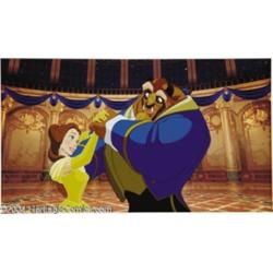 Walt Disney Studios -- "Beauty and the Beast" Hand Painted Limited Edition Cel (1993).
