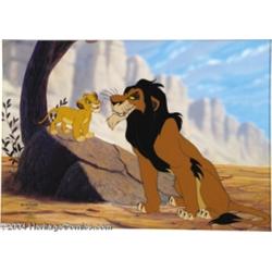Walt Disney Studios -- "The Lion King" Hand Painted Limited Edition Cel. (1994).