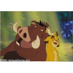 Walt Disney Studios -- "The Lion King" Hand Painted Limited Edition Cel. (1994).