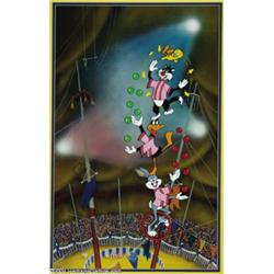Warner Brothers Productions -- "Acrobats" Hand Painted Limited Edition Cel. (1991).
