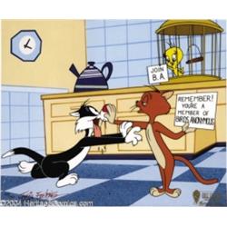 Warner Brothers Productions -- "Birds Anonymous" Hand Painted Limited Edition Cel. (1994).