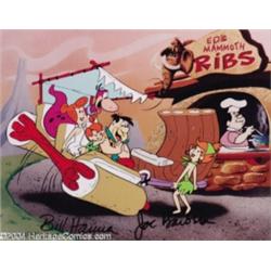 Hanna Barbera Productions -- "Ed's Mammoth Ribs" Hand Painted Limited Edition Cel. (1991).