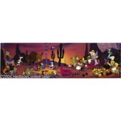 Hanna Barbera Productions -- "Western Jamboree" Hand Painted Limited Edition Cel. (1992).