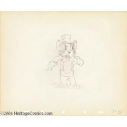 Walt Disney Studios -- "The Country Cousin" Original Pencil Animation Drawings. (1936).
