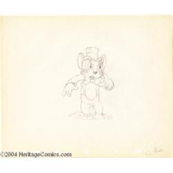 Walt Disney Studios -- "The Country Cousin" Original Pencil Animation Drawings. (1936).