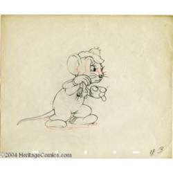 Walt Disney Studios - "The Country Cousin" Original Pencil Animation Drawings (Walt Disney, 1937).