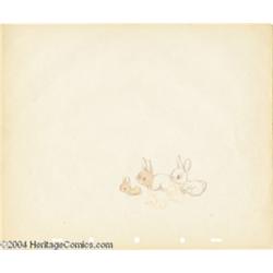 Walt Disney Studios -- "Snow White and the Seven Dwarfs" Original Pencil Animation Drawings. (1937).