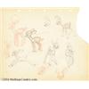 Image 1 : Walt Disney Studios -- "Snow White and the Seven Dwarfs" Original Pencil Model Sheet. (1937).