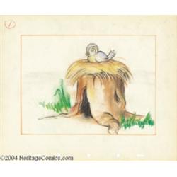 Walt Disney Studios -- "Fantasia" Original Story Board Sketch. (1940).