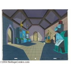 Filmation Studios -- Original Watercolor Background. (1970s).