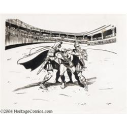 Gentray-Lawrence Studios -- "The Marvel Superheroes Show" Xerox Outline On Cel. (1966).