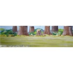 Hanna Barbera Productions -- Original Watercolor Background. (1960s).