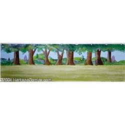 Hanna Barbera Productions -- Original Watercolor Background. (1960s).
