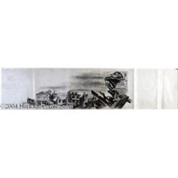 Walter Lantz Studios - "Pigeon Patrol" Original Pencil Layout Drawing. (1942).