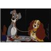 Image 1 : Frank Thomas - "Lady and the Tramp" Ceramic Tile, Limited Edition AP 3/6 (1999).