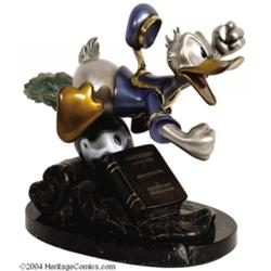 Carl Barks - Donald Duck "Self Control" Bronze Figurine, Limited Edition # 18 /150 (Walt Disney, 199
