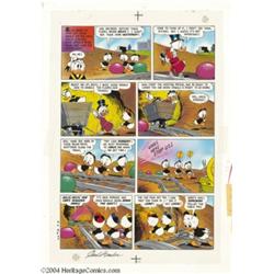 Carl Barks - Uncle Scrooge #13 Reprint Color Guides, Group of 3 (1981).