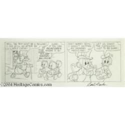 Carl Barks - Uncle Scrooge McDuck "Back to the Klondike" Original Art (undated).
