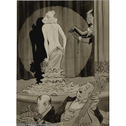 Carl Barks - "Miss Strippingham" Gag Panel (Calgary Eye Opener, 1934).