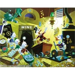 Carl Barks- Uncle Scrooge "Rich Finds at Inventory Time" Limited Edition Print. AP 8/50 (Disney Art 