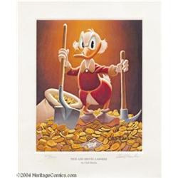 Carl Barks - Uncle Scrooge "Pick and Shovel Laborer" Limited Edition Print # 573/595 (1993).