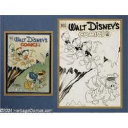 Carl Buettner (attributed) - Walt Disney Comics and Stories #128 Cover Original Art (Dell, 1951).