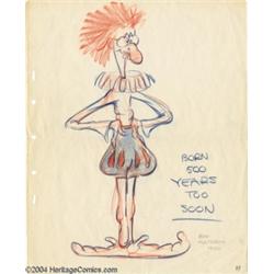 Ken Hultgren - Disney Studio Portrait of Carl Barks, "Born 500 Years Too Soon" Original Art (Walt Di