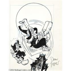 Daan Jippes - "Witch Hazel Meets Magica De Spell" Cover Original Art (undated).