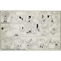 Al Taliaferro - Donald Duck Sunday Comic Strip Original Art, dated 3-8-42 (King Features Syndicate, 