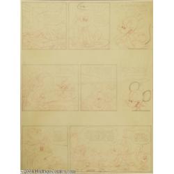 Riley Thompson (attributed) - Wheaties Premium D-3 "Pluto and the Mysterious Package," pages 14-16 O