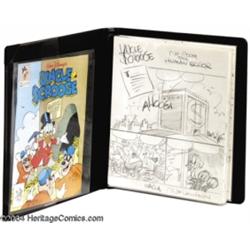 William Van Horn - Uncle Scrooge #252 Complete 26-Page Story Roughs for "No Room For Human Error" Or