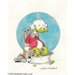 William Van Horn - Uncle Scrooge Original Art Illustration (undated).