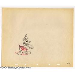 Walt Disney Studios - Donald Duck "Clock Cleaners" Animation Sketch Original Art (Walt Disney, 1937)