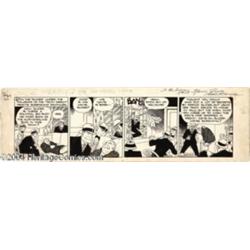 Chester Gould - Dick Tracy Daily Comic Strip Original Art, dated 9-22-32 (News Syndicate, 1932).