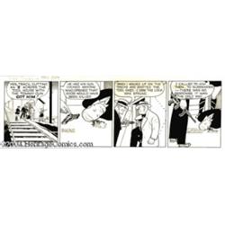 Chester Gould - Dick Tracy Comic Strip Daily, dated 7-12-43 Original Art (Chicago Tribune, 1943).