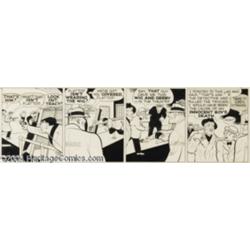 Chester Gould - Dick Tracy "Flattop" Daily Comic Strip Original Art, dated 3-20-44 (Chicago Tribune,