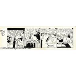 Chester Gould - Dick Tracy Daily Comic Strip Original Art, dated 5-20-49 (The Chicago Tribune, 1949)