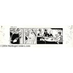 Chester Gould - Dick Tracy Daily Comic Strip Original Art, dated 4-6-71 (The Chicago Tribune, 1971).