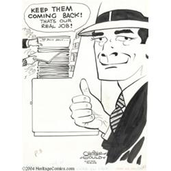 Chester Gould - Dick Tracy National Cartoonists Society Original Art (NCS, 1974).