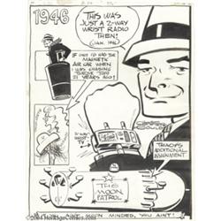 Chester Gould - Dick Tracy Magnetic Air Car and Wrist TV Original Art (NCS, 1967).