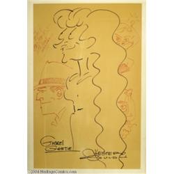 Chester Gould - Gravel Gertie Specialty Drawing Original Art (undated).