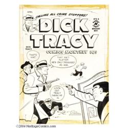 Dick Tracy #26 Cover Original Art (Harvey, 1950).
