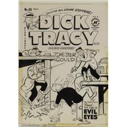 Dick Tracy #45 Cover Original Art (Harvey, 1951).