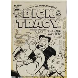Dick Tracy #46 Cover Original Art (Harvey, 1951).