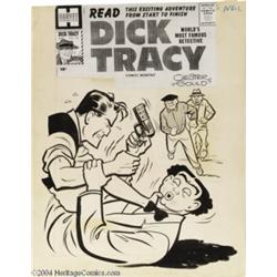 Al Avison - Dick Tracy #110 Cover Original Art (Harvey, 1957).