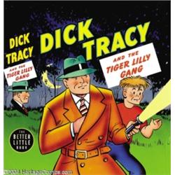 Dick Tracy and the Tiger Lilly Gang Big Little Book #1460 Cover Original Art (Whitman, 1949).