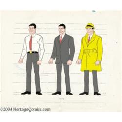 The Dick Tracy Show Animation Pre-Production Guide Cels Original Art (UPA, 1961).