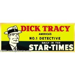 Dick Tracy 11" x 28" Vending Stand Poster (Star-Times, mid-1940s).