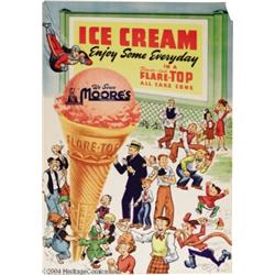 Dick Tracy, Little Orphan Annie, and Captain Midnight Flare-Top Ice Cream Cones Poster (Flare-Top Co